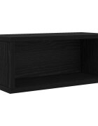 vidaXL CD tároló állvány Fekete Tölgy 40 x 17 x 17 cm Szerelt Fa