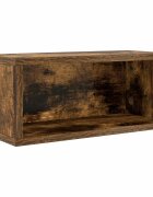 vidaXL CD tároló állvány Füstös Tölgy 40 x 17 x 17 cm Szerelt Fa