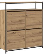 vidaXL CipĹ‘szekrĂ©ny 100 x 34 x 112 cm Szerelt Fa KĂ©zmĹ±ves TĂ¶lgy