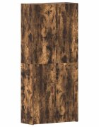 vidaXL CipĹ‘szekrĂ©ny 80 x 35.5 x 180 cm Szerelt Fa SokszĂ­nĹ±