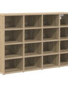 vidaXL Cipőszekrény 103 x 30 x 67 cm Szerelt Fa Sonoma Tölgy
