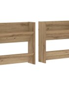 vidaXL Cipőszekrény 2 db 60 x 18 x 60 cm Szerelt Fa Kézműves Tölgy