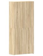 vidaXL Cipőszekrény 80 x 35.5 x 180 cm Szerelt Fa Barna