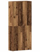 vidaXL Cipőszekrény 80 x 35.5 x 180 cm Szerelt Fa Barna