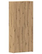 vidaXL Cipőszekrény 80 x 35.5 x 180 cm Szerelt Fa Barna