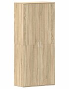 vidaXL Cipőszekrény 80 x 39 x 178 cm Szerelt Fa Sonoma tölgy