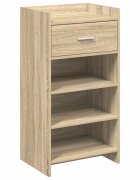 vidaXL Cipőszekrény fiókkal Sonoma Tölgy 48 x 36 x 92 cm Szerelt Fa