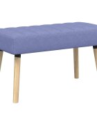 vidaXL Csatorna-parnás pad Farmerkék 80 x 40 x 46 cm Szövet