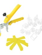 vidaXL csempekiegyenlítő rendszer 250 ék 500 kapocs 2 mm