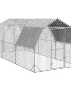 vidaXL Csirkekifutó tetővel 25x6x225 m horganyzott acél