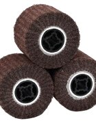 vidaXL Csiszoló hengerek 3 db Barna 12 x 12 x 10 cm Syntetikus rost