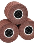 vidaXL Csiszoló hengerek 3 db Barna 12 x 12 x 10 cm Syntetikus rost