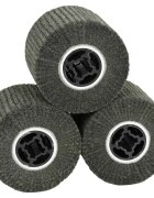 vidaXL Csiszoló hengerek 3 db Fekete 12 x 12 x 10 cm Syntetikus rost