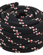vidaXL Csónak Kötél 50 mm 5 m Fekete és piros polypropylene