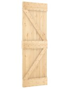 vidaXL Csúszó ajtó NARVIK 70 x 210 cm (1525 cm) Természetes és Fekete