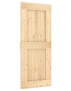 vidaXL Csúszó ajtó NARVIK 85 x 210 cm (1525 cm) Természetes és Fekete