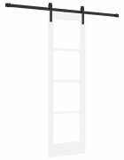 vidaXL Csúszó ajtó ORKDAL Fehér és fekete 61 x 1985 cm