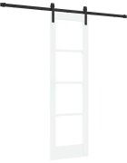 vidaXL Csúszó ajtó ORKDAL Fehér és fekete 61 x 1985 cm