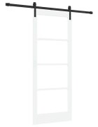 vidaXL Csúszó ajtó ORKDAL Fehér és fekete 83 x 202 cm