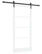 vidaXL Csúszó ajtó ORKDAL Fehér és fekete 93 x 202 cm
