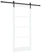 vidaXL Csúszó ajtó ORKDAL Fehér és fekete 93 x 202 cm