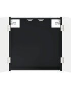 vidaXL Darts szekrény BREDA Fekete 525 x 105 x 535 cm Szerelt Fa