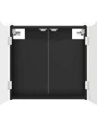 vidaXL Darts szekrény Fekete 56 x 12 x 63 cm Szerelt Fa
