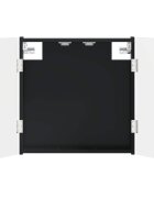 vidaXL Darts szekrény UTRECHT Fekete 525 x 105 x 535 cm Szerelt Fa