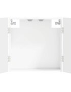 vidaXL Darts szekrény UTRECHT Magasfényű Fehér 525 x 105 x 535 cm
