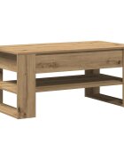 vidaXL Dohányzóasztal Artisan tölgy 102 x 55 x 45 cm Szerelt Fa