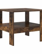 vidaXL Dohányzóasztal Füstös Tölgy 57 x 55 x 45 cm Szerelt Fa