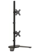 vidaXL dupla fekete acél monitorállvány VESA 75/100 mm