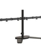 vidaXL dupla fekete acél monitorállvány VESA 75/100 mm