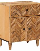 vidaXL Éjjeli asztal Barna 50 x 33 x 60 cm Tömör Mangófát