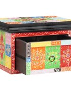 vidaXL Éjjeliszekrény 2 db Sokszínű 40 x 30 x 28 cm