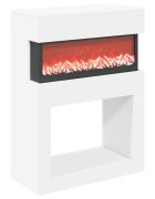 vidaXL Elektromos kandalló Fehér 64 x 30 x 87 cm Szerelt fa