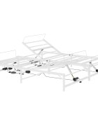 vidaXL Elektromosan Állítható Ágykeret Fehér 160 x 200 cm Acél