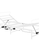 vidaXL Elektromosan Állítható Ágykeret Fehér 75 x 190 cm Acél