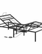 vidaXL Elektromosan Állítható Ágykeret Fekete 200 x 70 x 335 cm Acél