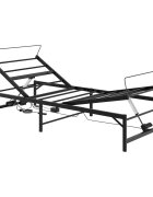 vidaXL Elektromosan Állítható Ágykeret Fekete 75 x 190 cm Acél