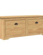 vidaXL Előszoba pad BODO Mézes Barna 114 x 40 x 50 cm Szerelt Fa