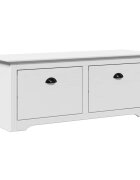 vidaXL előszobai pad "BODO" Fehér 114x40x45 cm
