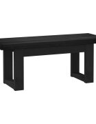 vidaXL Étkező pad NOAIN 120 x 41 x 45 cm Tömör fenyő Fekete