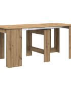 vidaXL Étkezőasztal Kézműves Tölgy 180 x 85 x 75 cm Szerelt Fa
