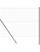 vidaXL Euro KerĂ­tĂ©s Talaj RĂ¶gzĂ­tĹ‘ 10 x 15 m PVC-bevonatos acĂ©l SzĂĽrke