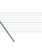 vidaXL Euro Kerítés Talaj Rögzítő 10 x 04 m PVC-bevonatos acél Zöld