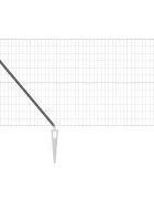 vidaXL Európa kerítés tüskékkel 25 x 1 m PVC-bevonatos acél Szürke