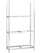 vidaXL ezüstszínű 3-rétegű acél gumiabroncstartó 110x40x200 cm