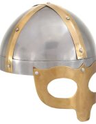 vidaXL ezüstszínű antik viking acélsisak LARP másolat