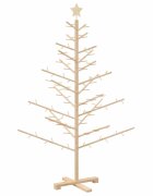 vidaXL Fából készült Karácsonyfa KOTKA 150 cm Bambusz és tömör fenyőfa
